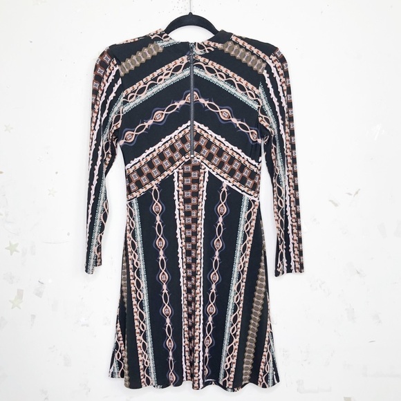 FREE People Stella jersey graphic chain print mini dress - Picture 8 of 12